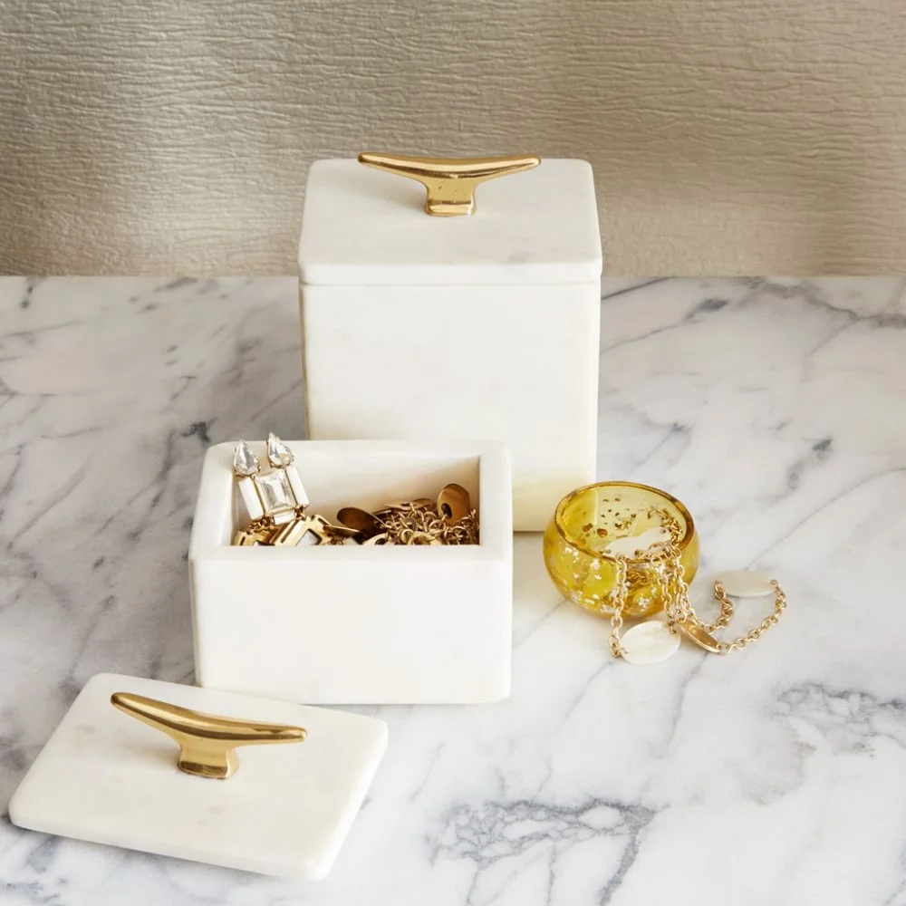 West Elm Marble Cleat Box